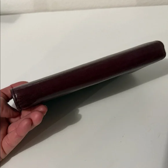 Patricia Nash Burgundy Leather Frame Wallet - Picture 9 of 9